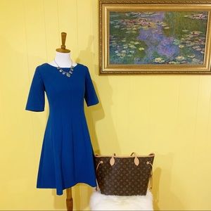 Blue Ann Taylor A-line Dress